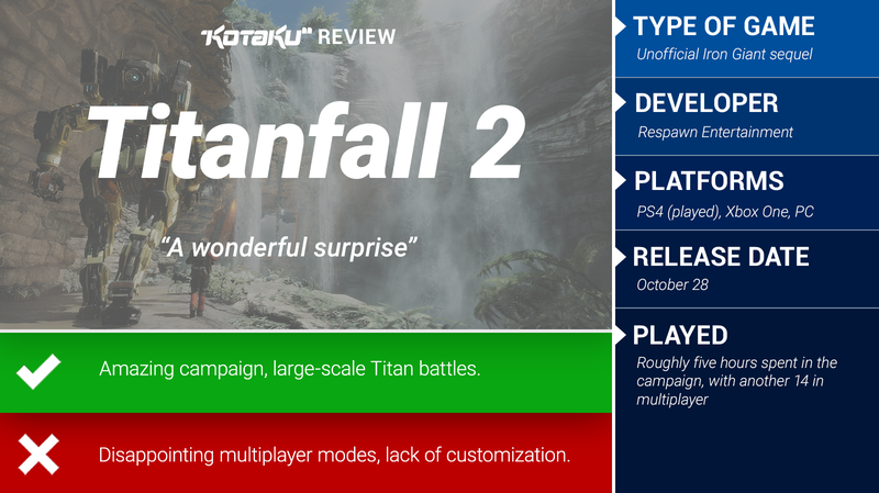 Illustration for article titled Titanfall 2: The Kotaku Review